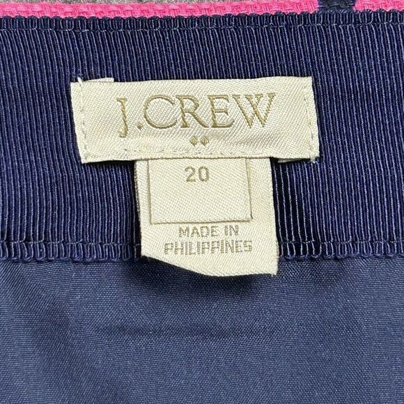 J. Crew‎ Skirt Womens Plus Sz 20 Pink Floral Basketweave Pencil Colorful Bright - Picture 8 of 10
